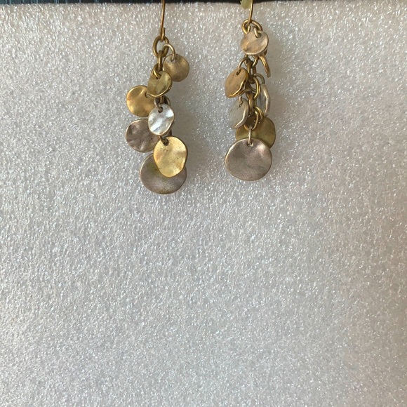Metallic gold & silver dangling earrings. Offers welcome! - Picture 1 of 1